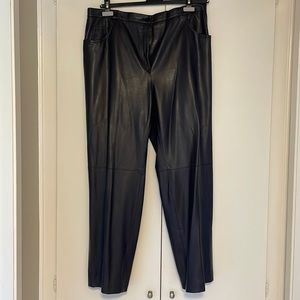 Basler Horst Eggplant Purple Polyurethane Trousers